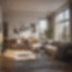 Modern one-bedroom apartment interior showcasing urban living