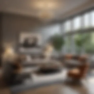 Elegant Living Room Interior Luxurious living room interior featuring contemporary furnishings
