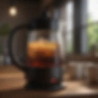 Transform Your Coffee Pot with Vinegar Before and after cleaning coffee pot