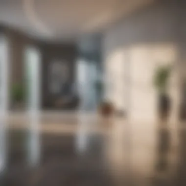 Clean and Aesthetic Interior An interior space highlighted for its cleanliness and aesthetic appeal