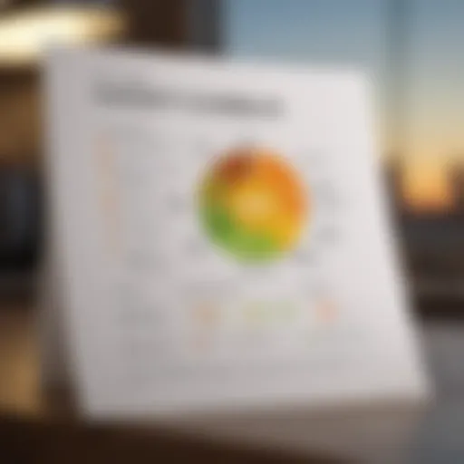 A detailed view of a credit score report highlighting factors influencing rental approvals