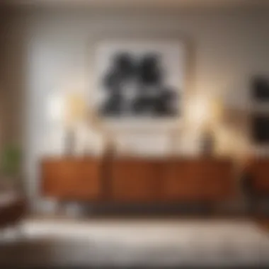 Iconic Mid-Century Modern Furniture Elegant mid-century modern furniture piece, emphasizing minimalism and functionality