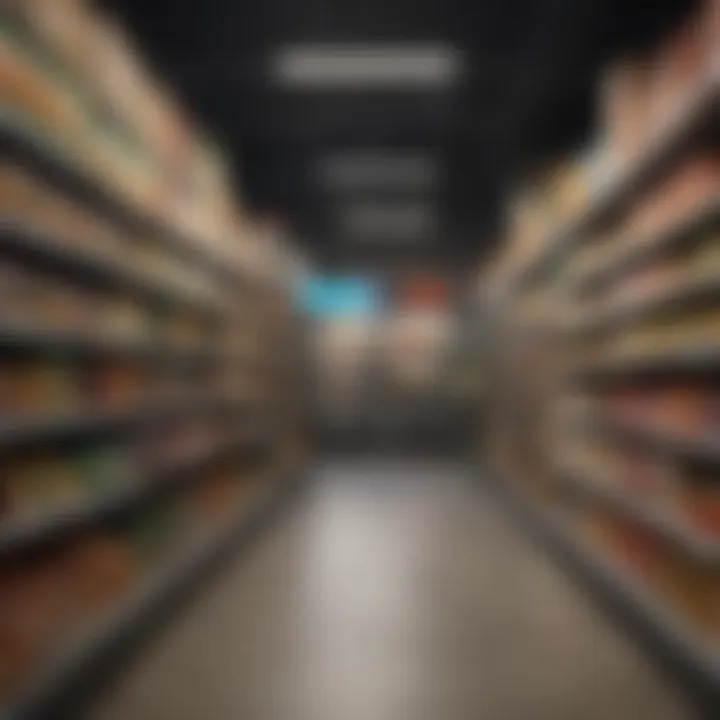 Grocery store with price tags