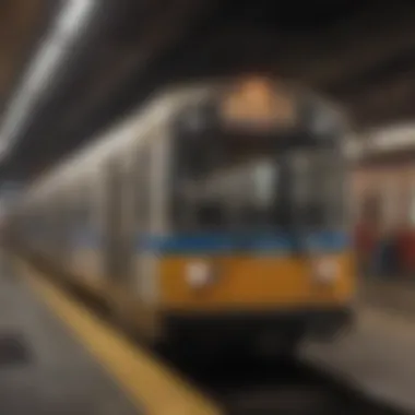 Public transportation scene in Brooklyn