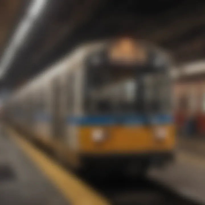 Public transportation scene in Brooklyn