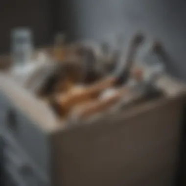 Alternative unclogging tools displayed on a toolbox
