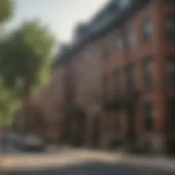 Charming street view of a Philadelphia neighborhood showcasing historic architecture